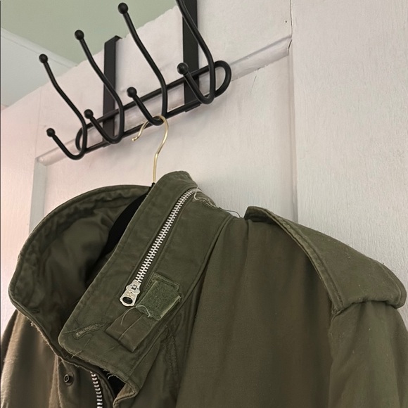 Men's Olive Green Military Jacket - Picture 9 of 9